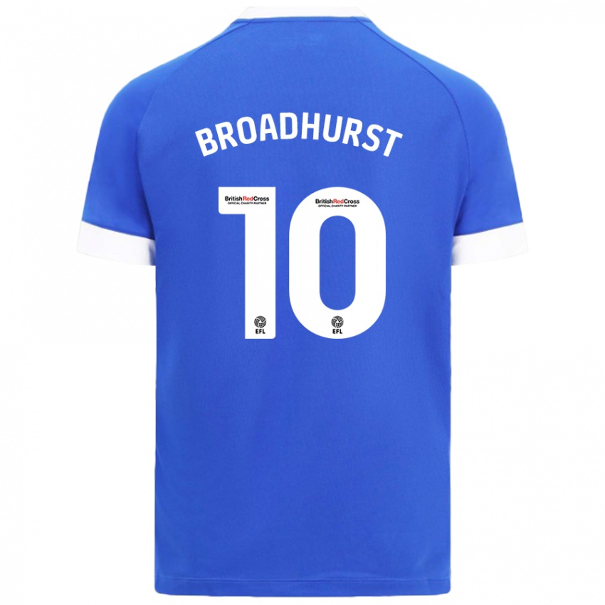 Criança Camisola Danielle Broadhurst #10 Céu Azul Principal 2024/25 Camisa Brasil