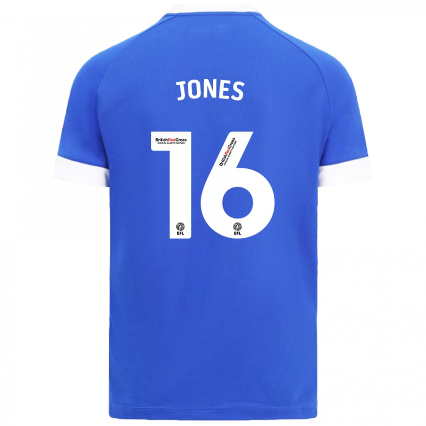 Criança Camisola Ellie Jones #16 Céu Azul Principal 2024/25 Camisa Brasil