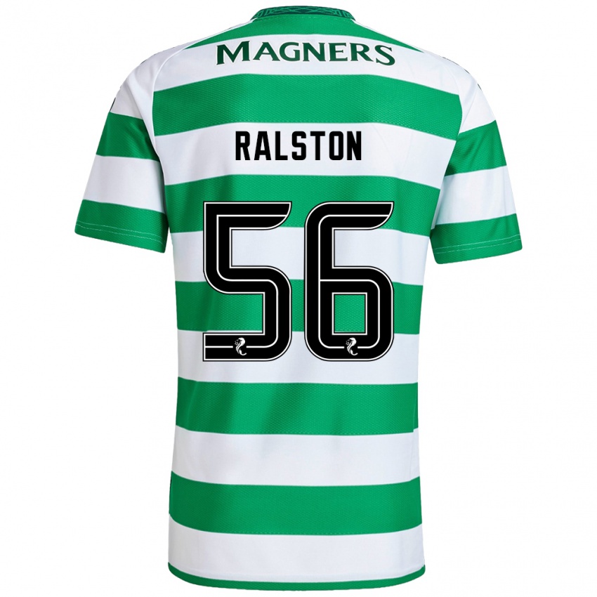 Criança Camisola Anthony Ralston #56 Branco Verde Principal 2024/25 Camisa Brasil