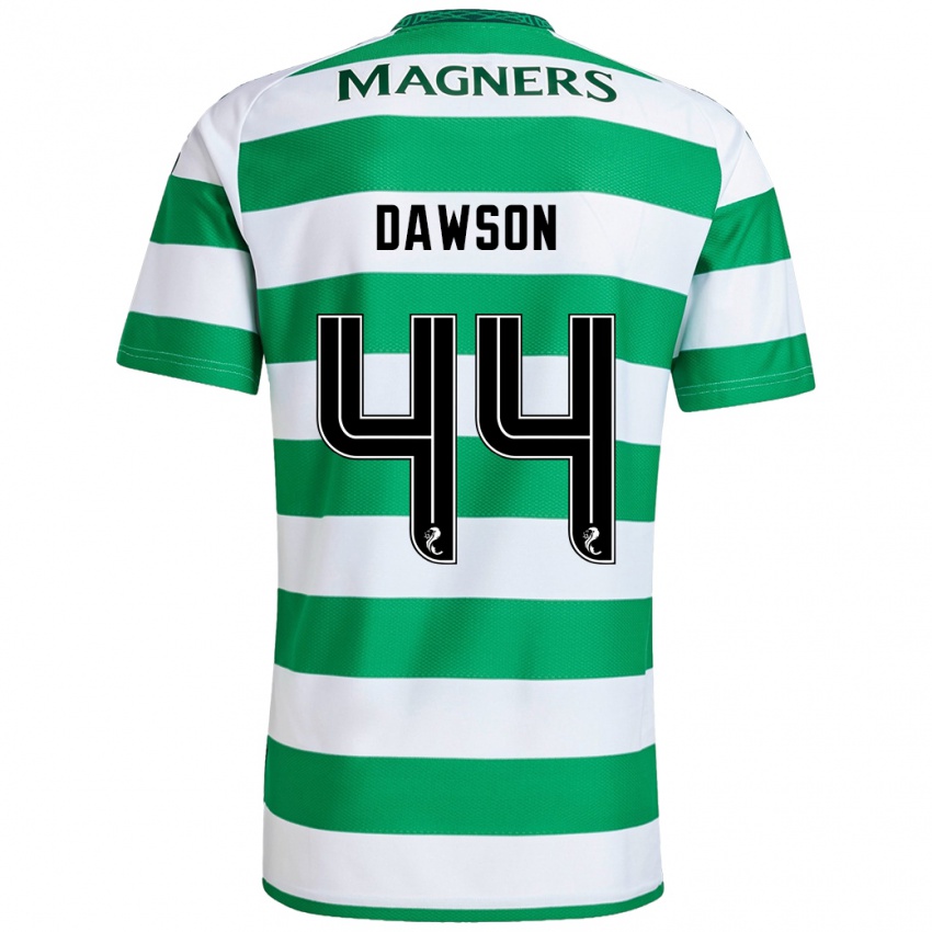 Criança Camisola Joey Dawson #44 Branco Verde Principal 2024/25 Camisa Brasil