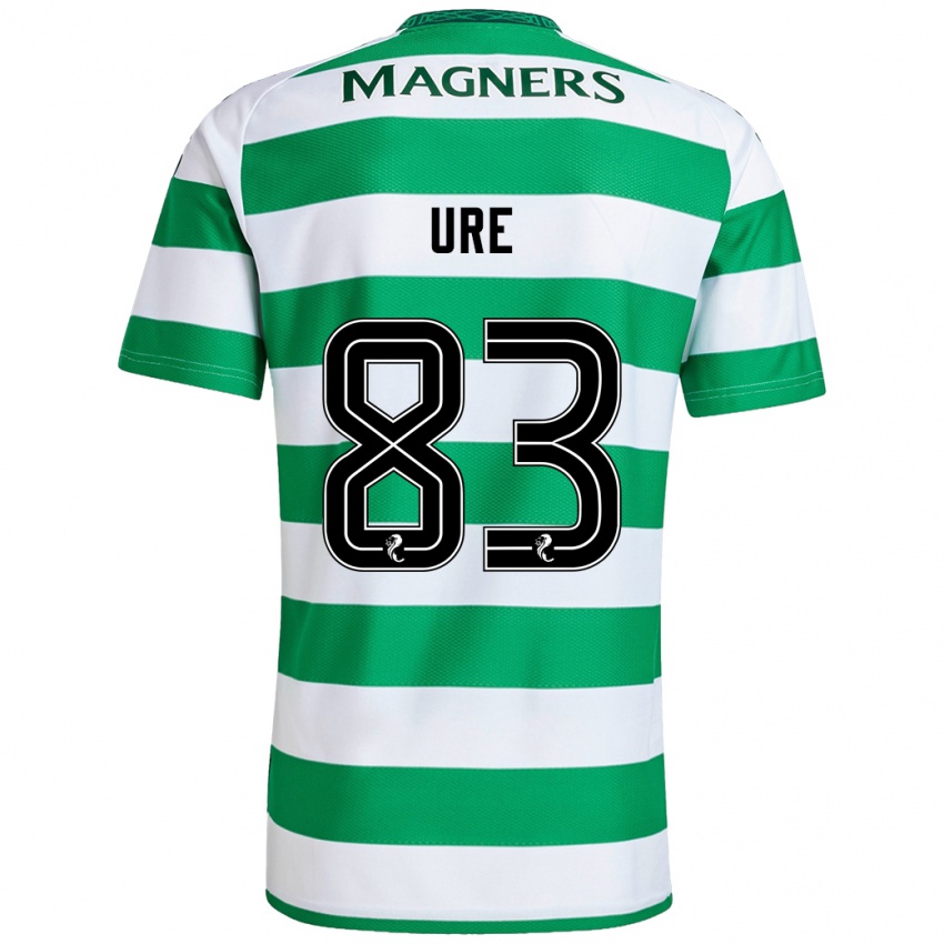 Criança Camisola Kyle Ure #83 Branco Verde Principal 2024/25 Camisa Brasil