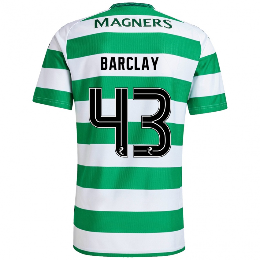 Criança Camisola Lucy Barclay #43 Branco Verde Principal 2024/25 Camisa Brasil