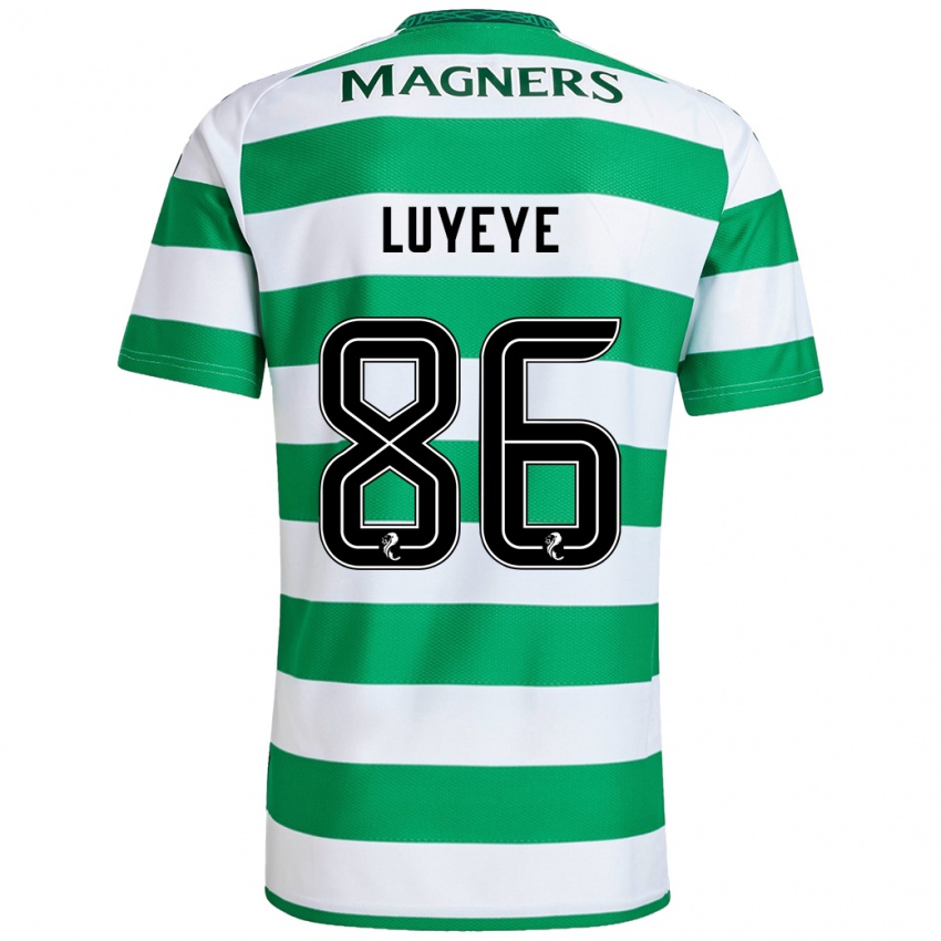 Criança Camisola Benny-Jackson Luyeye #86 Branco Verde Principal 2024/25 Camisa Brasil