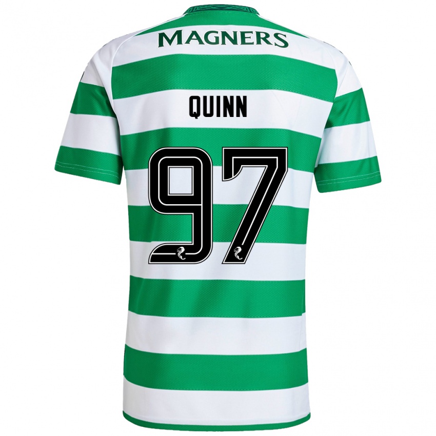 Criança Camisola Ben Quinn #97 Branco Verde Principal 2024/25 Camisa Brasil