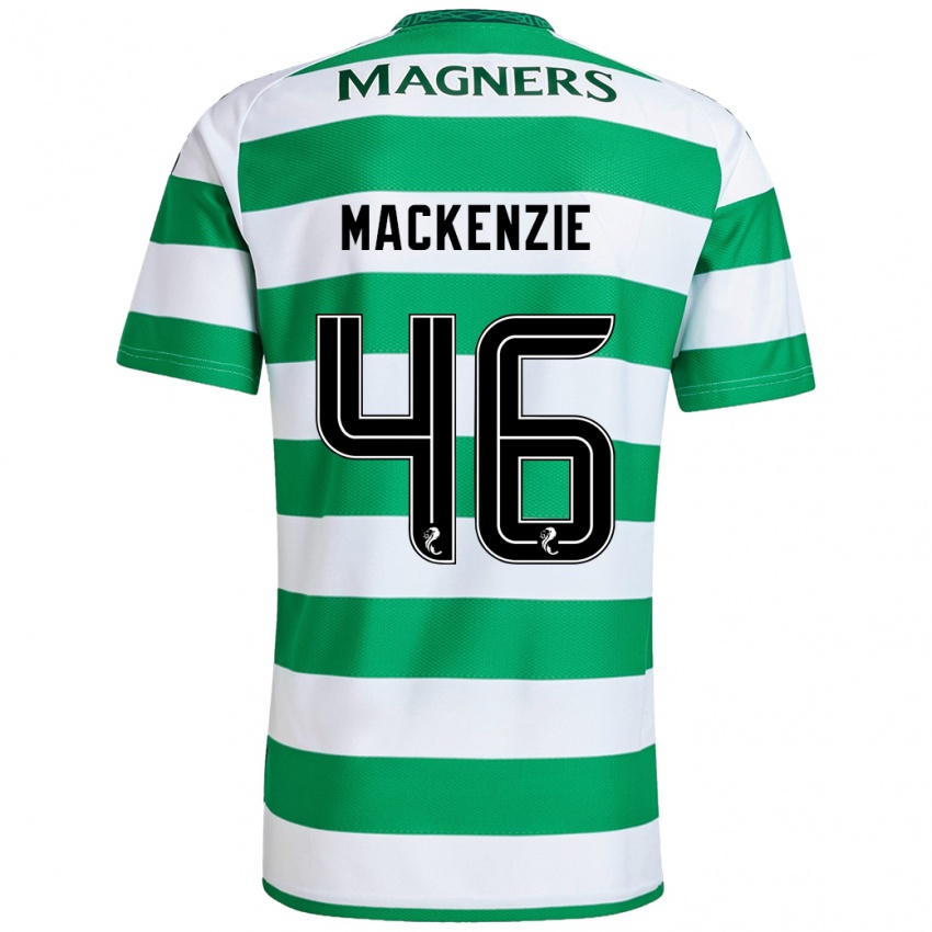 Criança Camisola Magnus Mackenzie #46 Branco Verde Principal 2024/25 Camisa Brasil