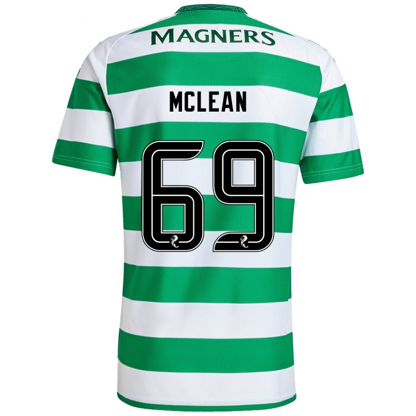 Criança Camisola Kai Mclean #69 Branco Verde Principal 2024/25 Camisa Brasil