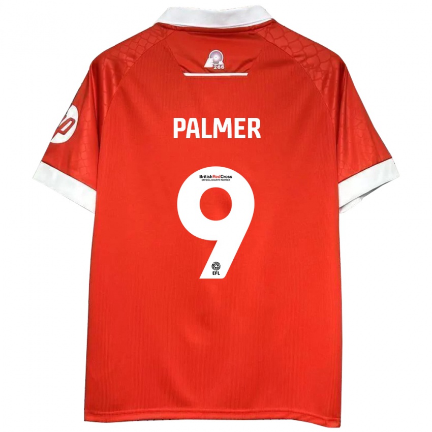 Criança Camisola Ollie Palmer #9 Vermelho Branco Principal 2024/25 Camisa Brasil