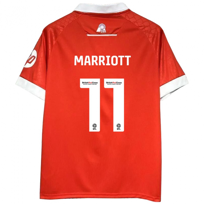 Criança Camisola Jack Marriott #11 Vermelho Branco Principal 2024/25 Camisa Brasil