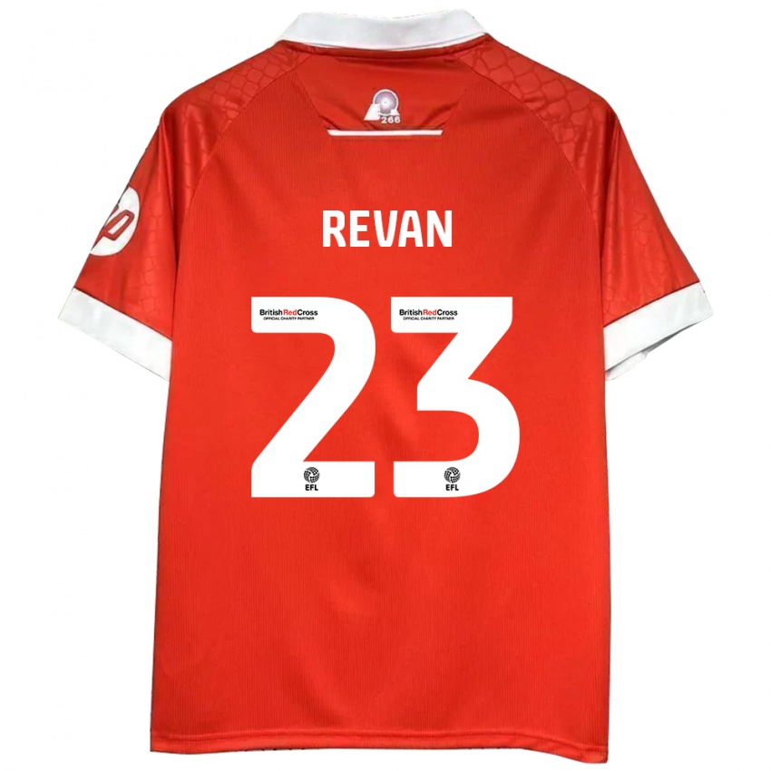 Criança Camisola Sebastian Revan #23 Vermelho Branco Principal 2024/25 Camisa Brasil