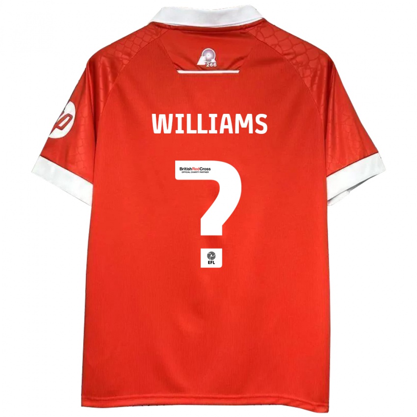 Criança Camisola Sam Williams #0 Vermelho Branco Principal 2024/25 Camisa Brasil