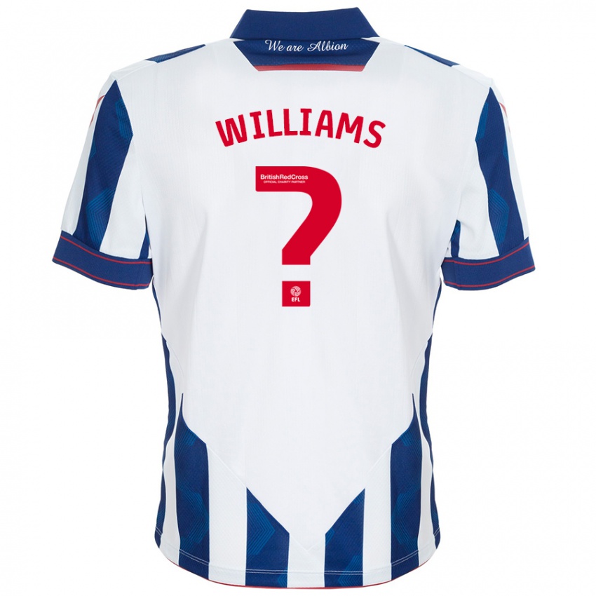 Criança Camisola Alex Williams #0 Azul Escuro Branco Principal 2024/25 Camisa Brasil