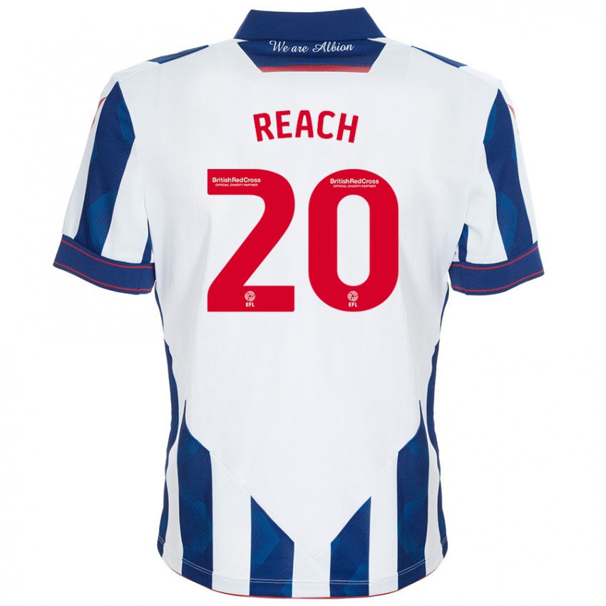 Criança Camisola Adam Reach #20 Azul Escuro Branco Principal 2024/25 Camisa Brasil