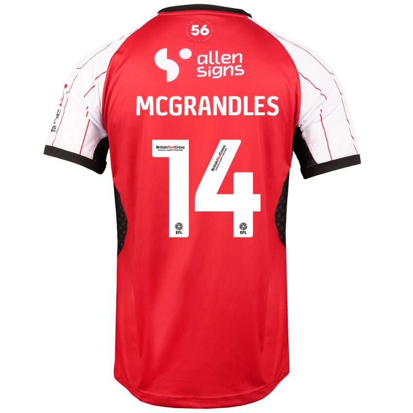 Criança Camisola Conor Mcgrandles #14 Branco Principal 2024/25 Camisa Brasil