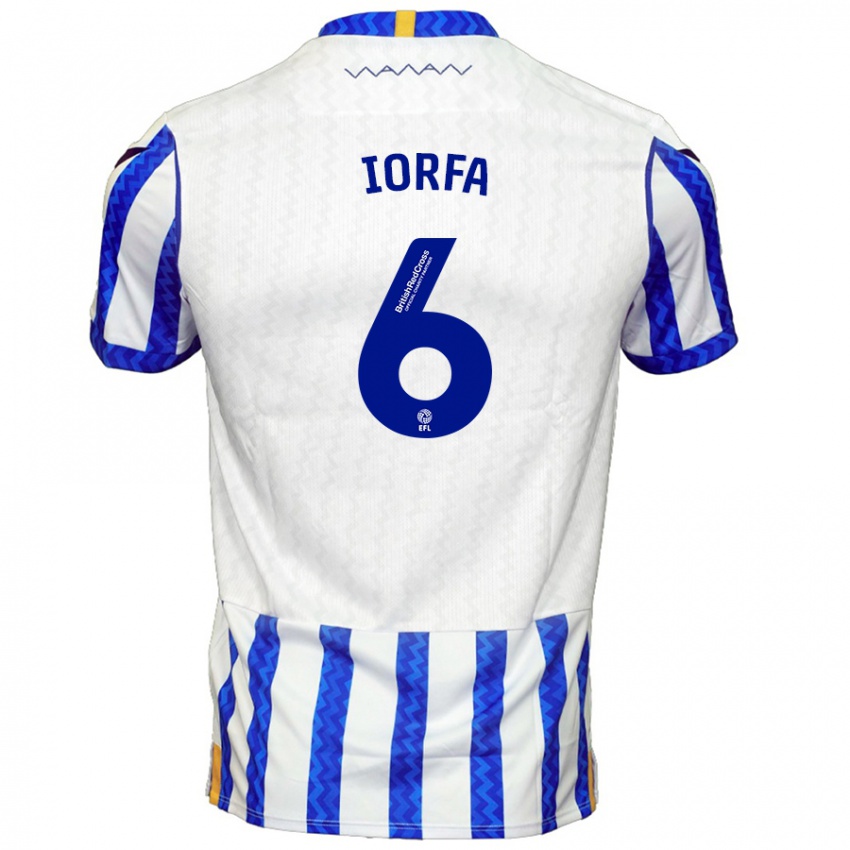 Criança Camisola Dominic Iorfa #6 Branco Azul Principal 2024/25 Camisa Brasil