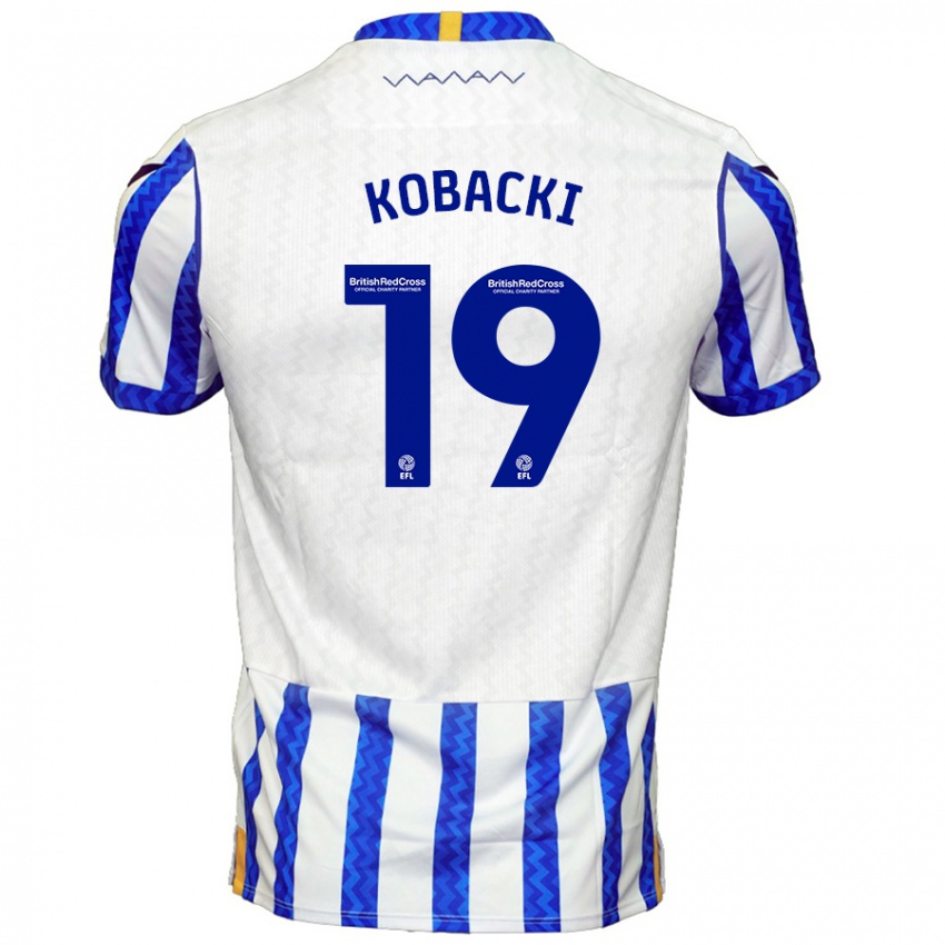 Criança Camisola Olaf Kobacki #19 Branco Azul Principal 2024/25 Camisa Brasil