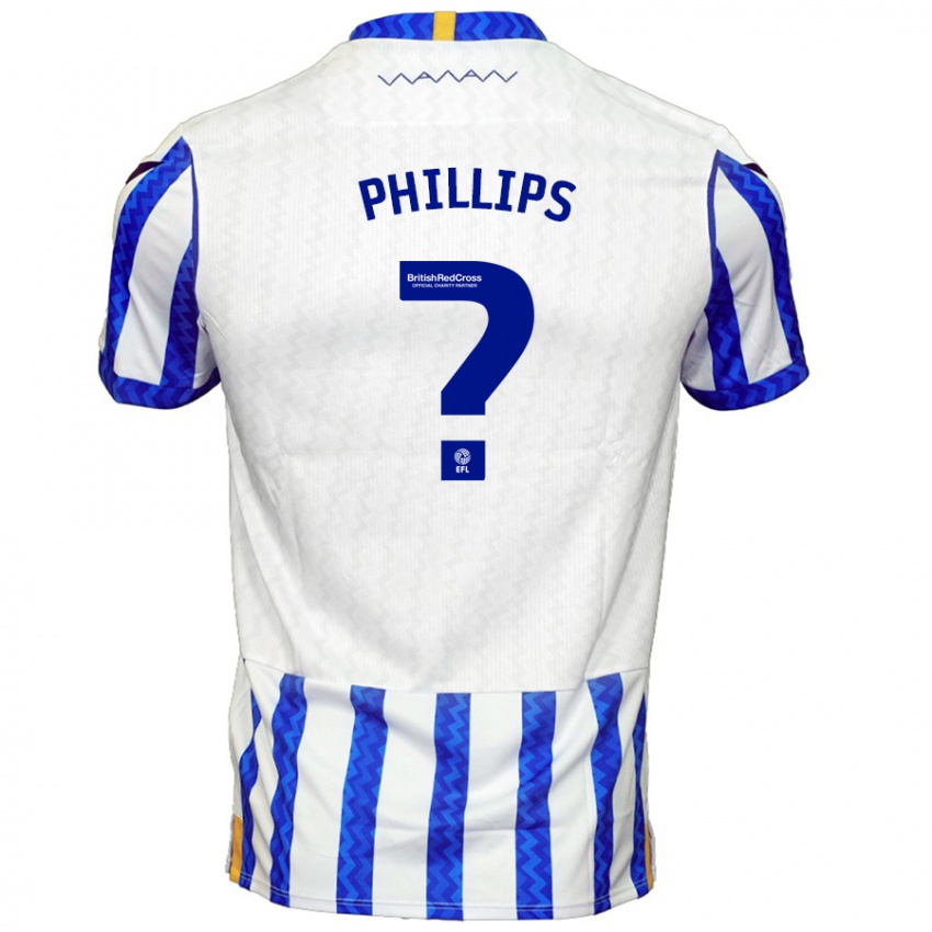 Criança Camisola Jack Phillips #0 Branco Azul Principal 2024/25 Camisa Brasil