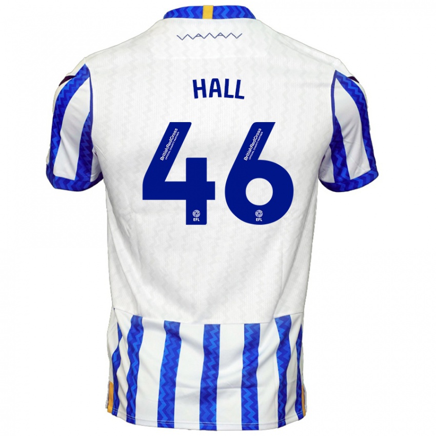 Criança Camisola Jack Hall #46 Branco Azul Principal 2024/25 Camisa Brasil