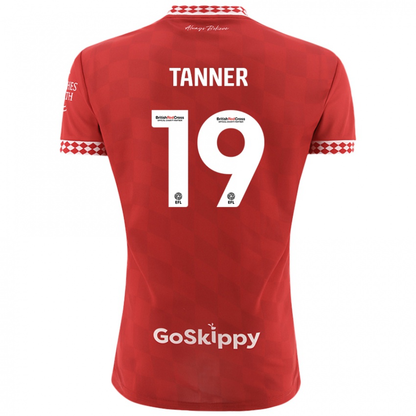 Criança Camisola George Tanner #19 Vermelho Principal 2024/25 Camisa Brasil