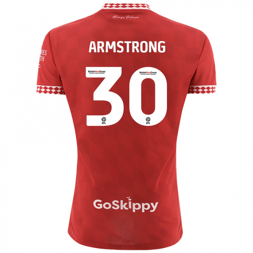 Criança Camisola Sinclair Armstrong #30 Vermelho Principal 2024/25 Camisa Brasil