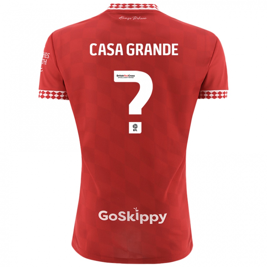 Criança Camisola Josey Casa-Grande #0 Vermelho Principal 2024/25 Camisa Brasil