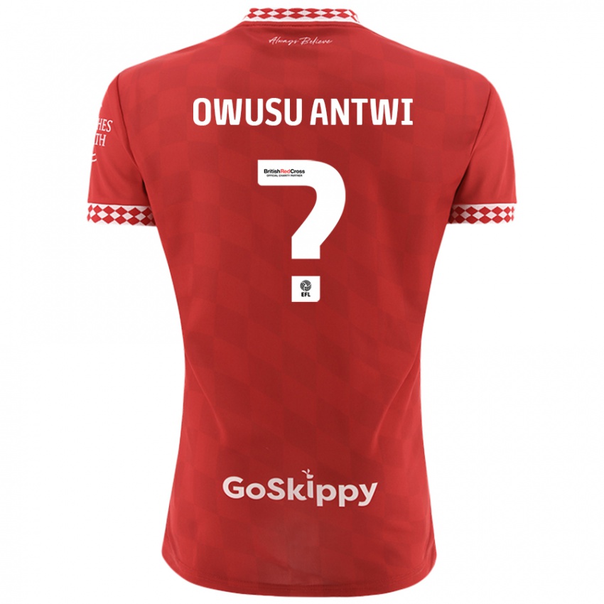 Criança Camisola Filbert Owusu-Antwi #0 Vermelho Principal 2024/25 Camisa Brasil