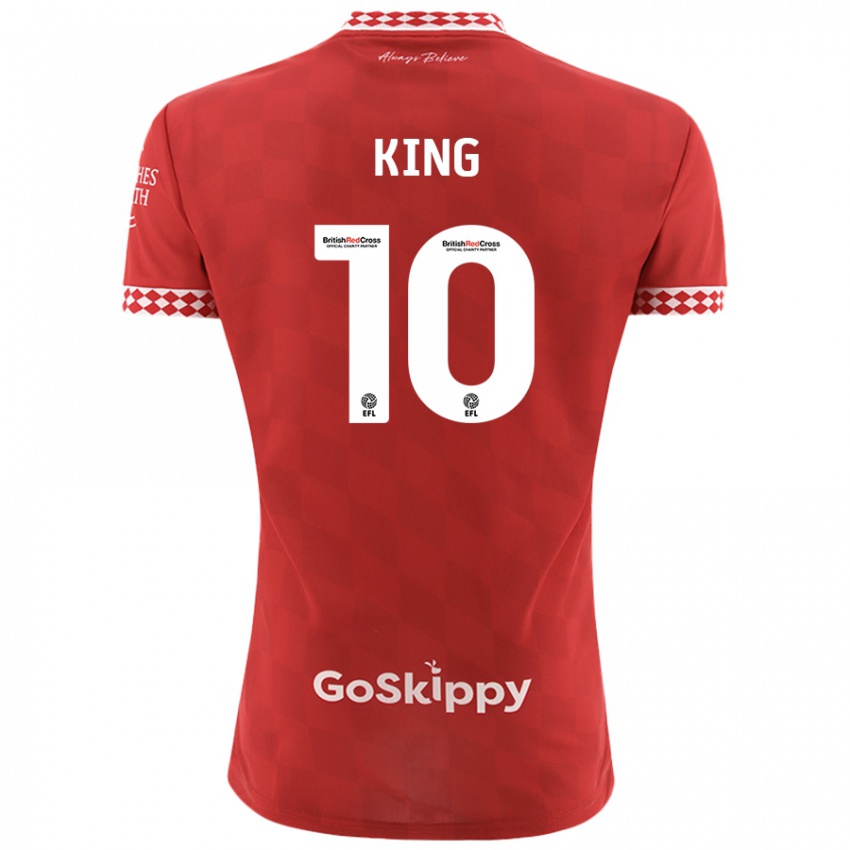 Criança Camisola Andy King #10 Vermelho Principal 2024/25 Camisa Brasil