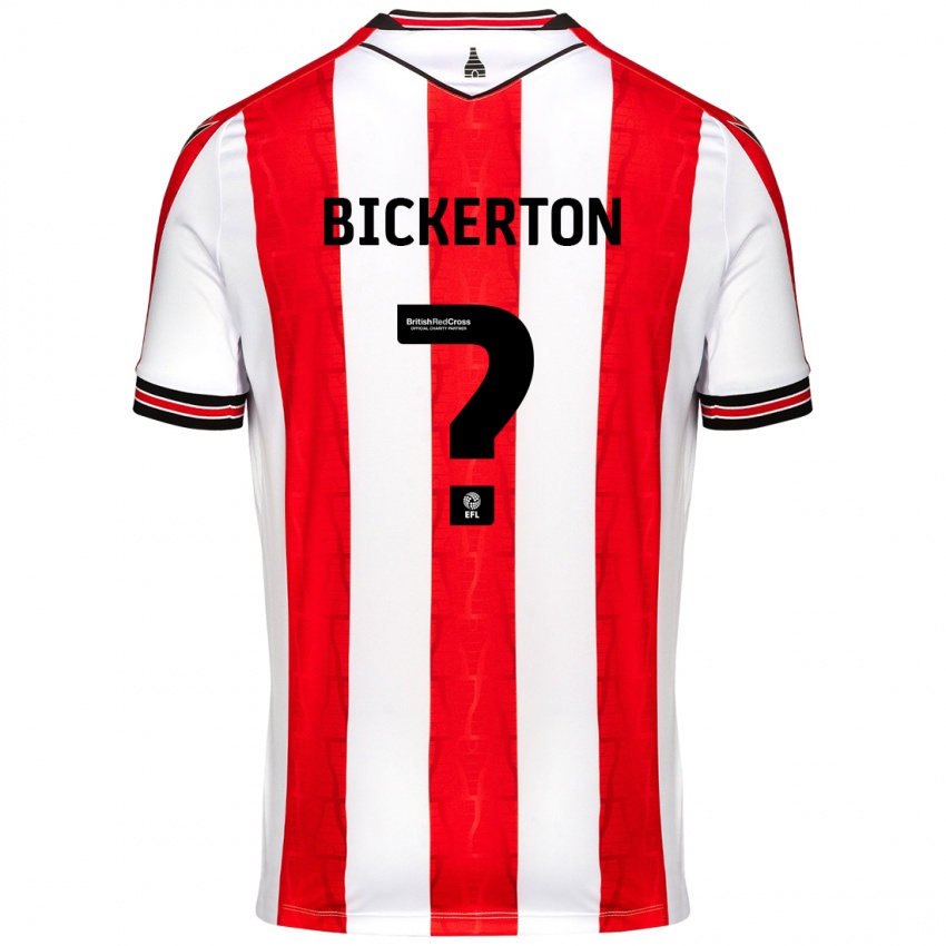 Criança Camisola Josh Bickerton #0 Vermelho Branco Principal 2024/25 Camisa Brasil