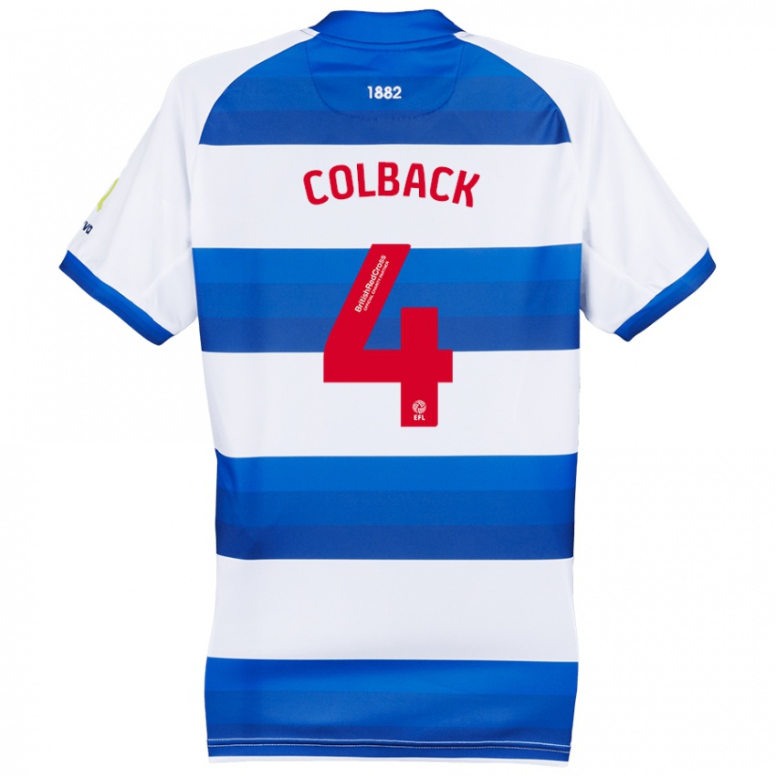 Criança Camisola Jack Colback #4 Azul Branco Principal 2024/25 Camisa Brasil