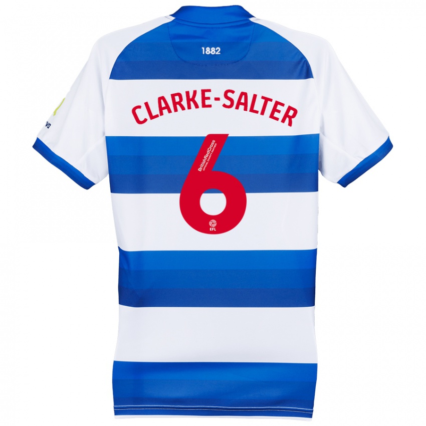 Criança Camisola Jake Clarke-Salter #6 Azul Branco Principal 2024/25 Camisa Brasil