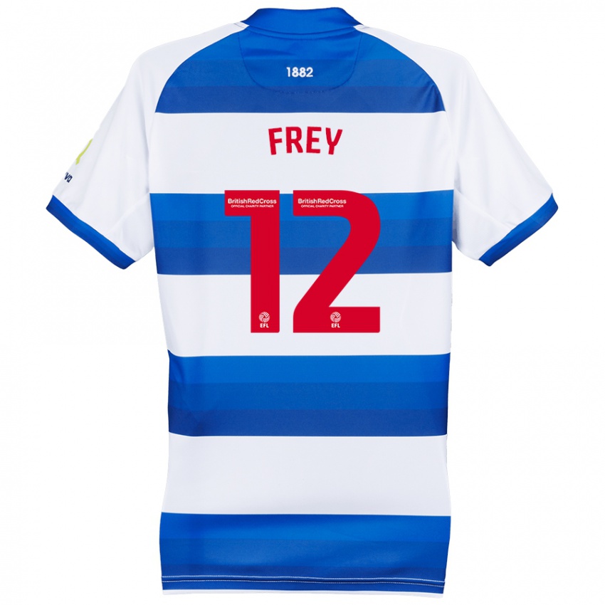 Criança Camisola Michael Frey #12 Azul Branco Principal 2024/25 Camisa Brasil