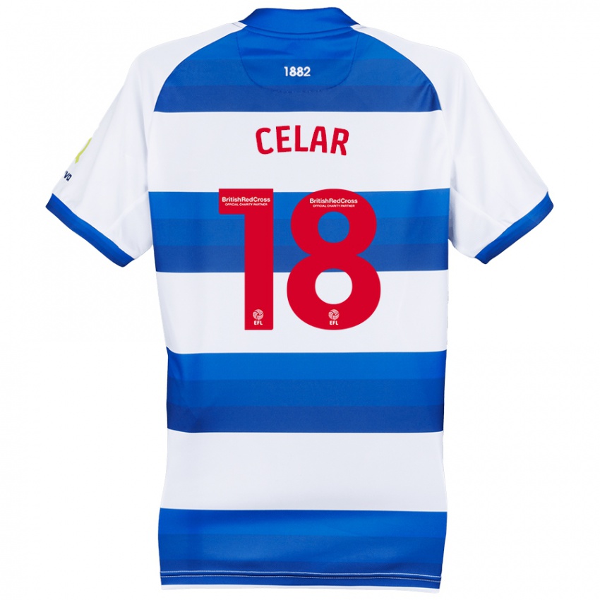 Criança Camisola Zan Celar #18 Azul Branco Principal 2024/25 Camisa Brasil