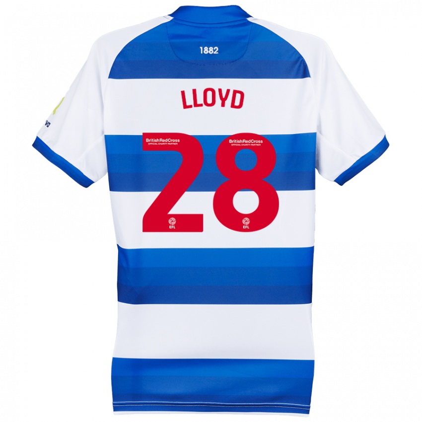 Criança Camisola Alfie Lloyd #28 Azul Branco Principal 2024/25 Camisa Brasil