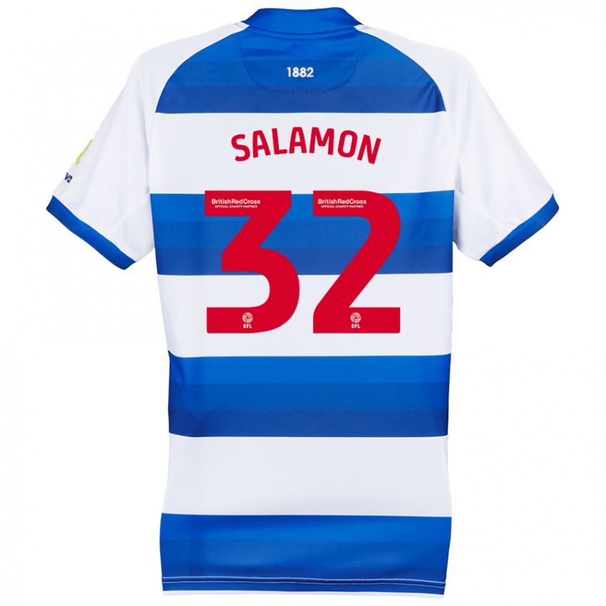 Criança Camisola Matteo Salamon #32 Azul Branco Principal 2024/25 Camisa Brasil