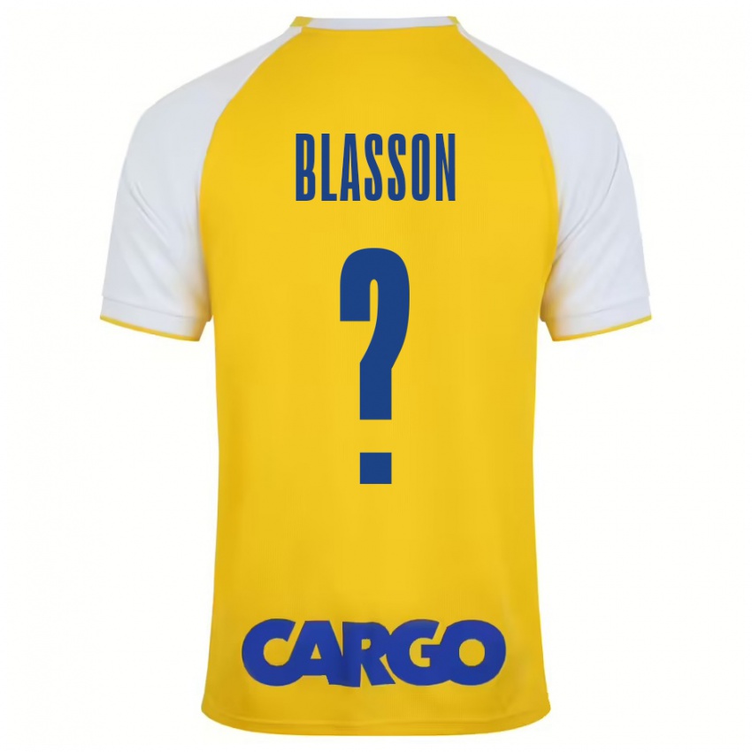 Criança Camisola Ariel Blasson #0 Branco Amarelo Principal 2024/25 Camisa Brasil