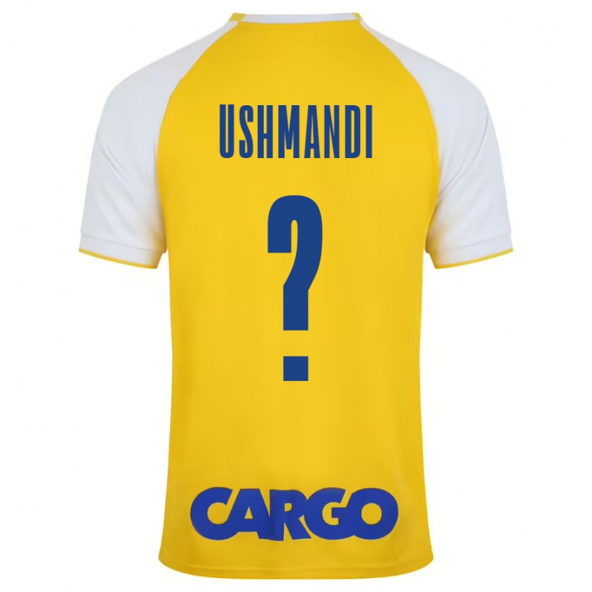 Criança Camisola Anar Ushmandi #0 Branco Amarelo Principal 2024/25 Camisa Brasil