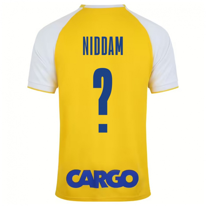 Criança Camisola Nadav Niddam #0 Branco Amarelo Principal 2024/25 Camisa Brasil