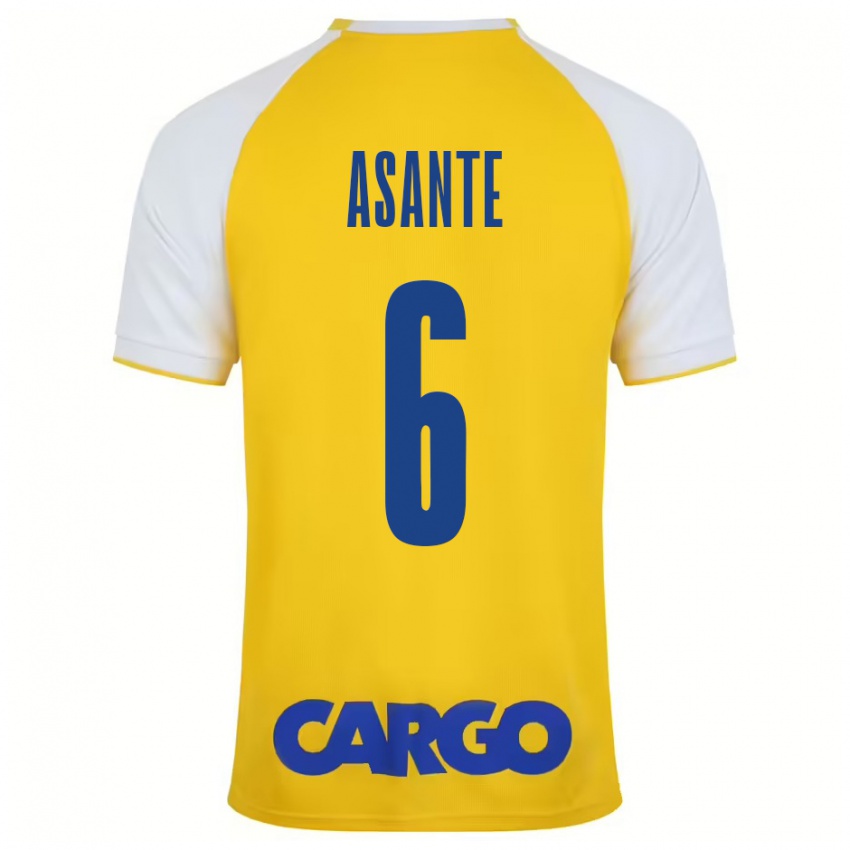 Criança Camisola Tyrese Asante #6 Branco Amarelo Principal 2024/25 Camisa Brasil