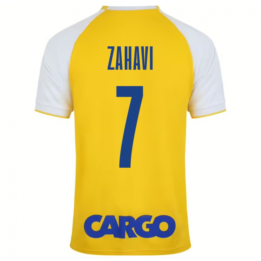 Criança Camisola Eran Zahavi #7 Branco Amarelo Principal 2024/25 Camisa Brasil