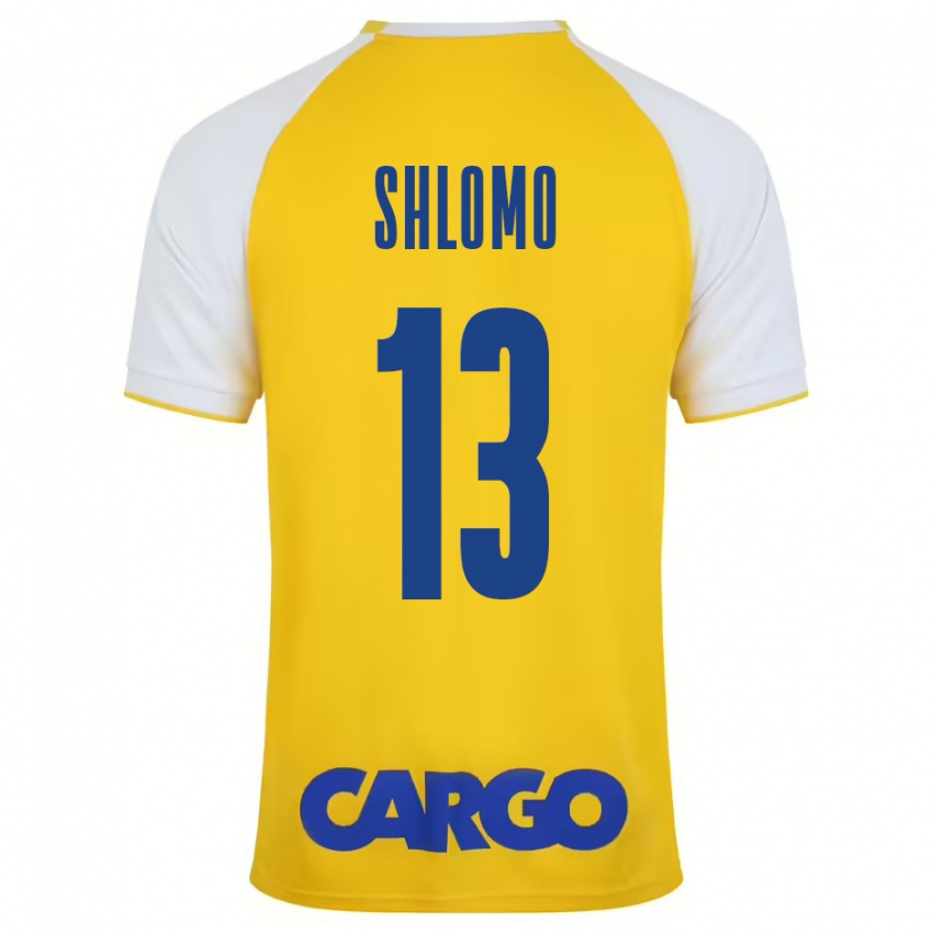 Criança Camisola Raz Shlomo #13 Branco Amarelo Principal 2024/25 Camisa Brasil