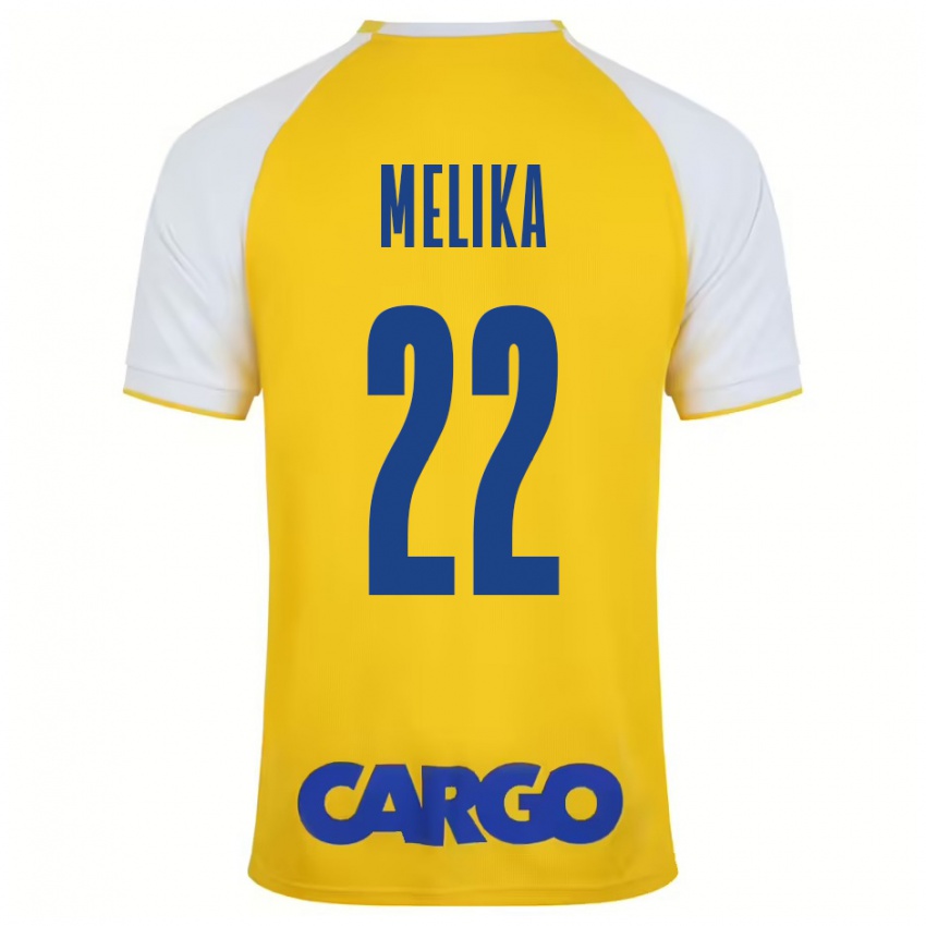 Criança Camisola Ofek Melika #22 Branco Amarelo Principal 2024/25 Camisa Brasil