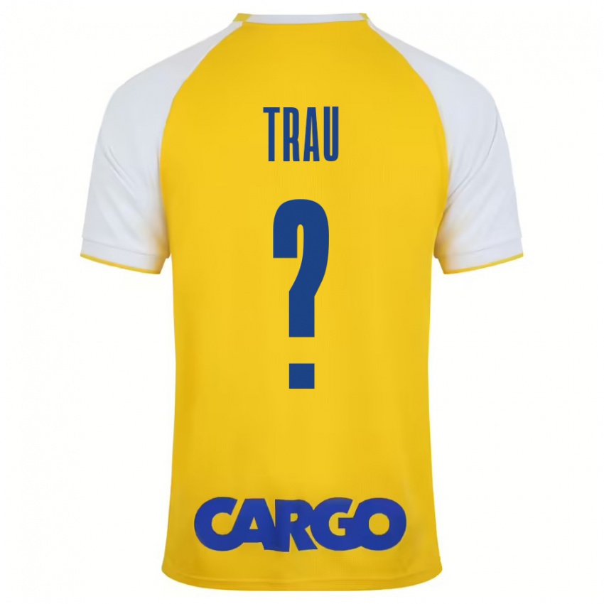 Criança Camisola Idan Trau #0 Branco Amarelo Principal 2024/25 Camisa Brasil