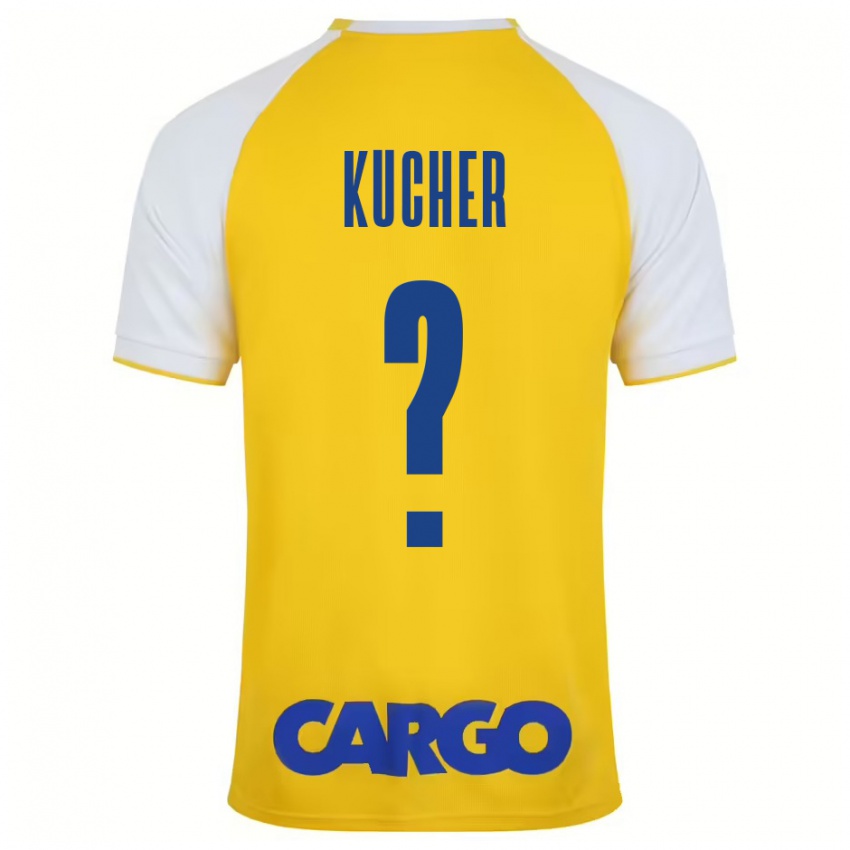 Criança Camisola Yahonatan Kucher #0 Branco Amarelo Principal 2024/25 Camisa Brasil