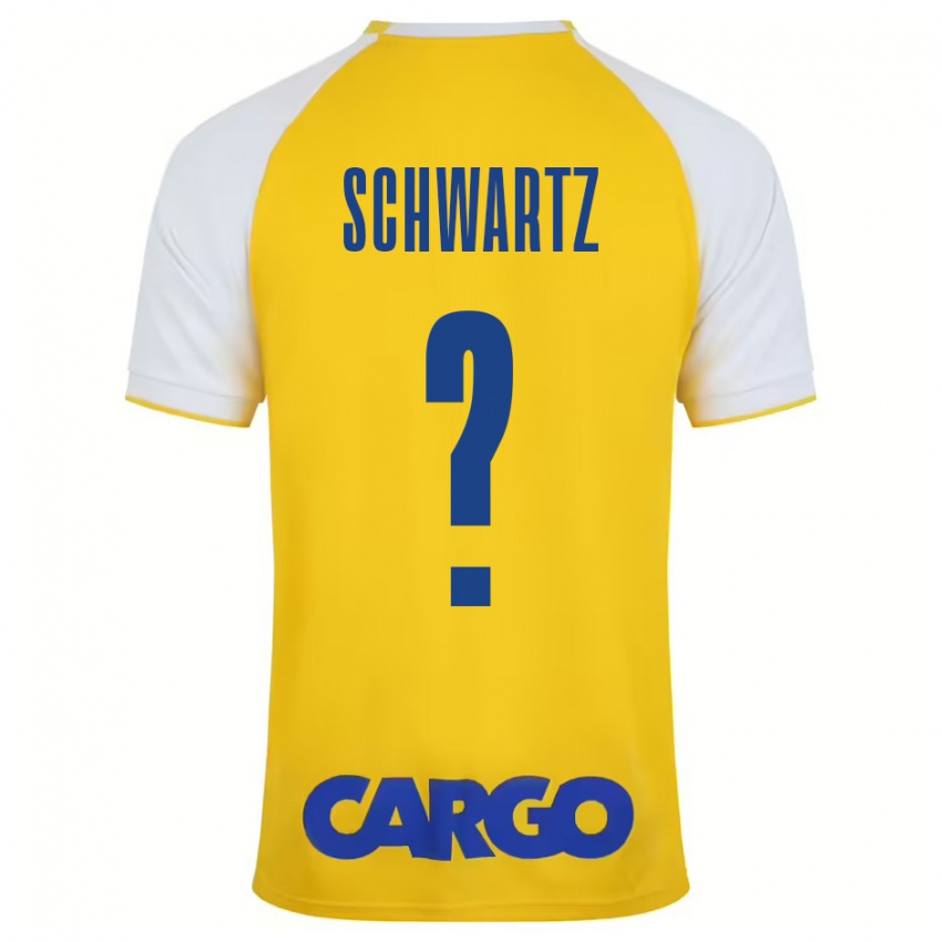 Criança Camisola Noam Schwartz #0 Branco Amarelo Principal 2024/25 Camisa Brasil