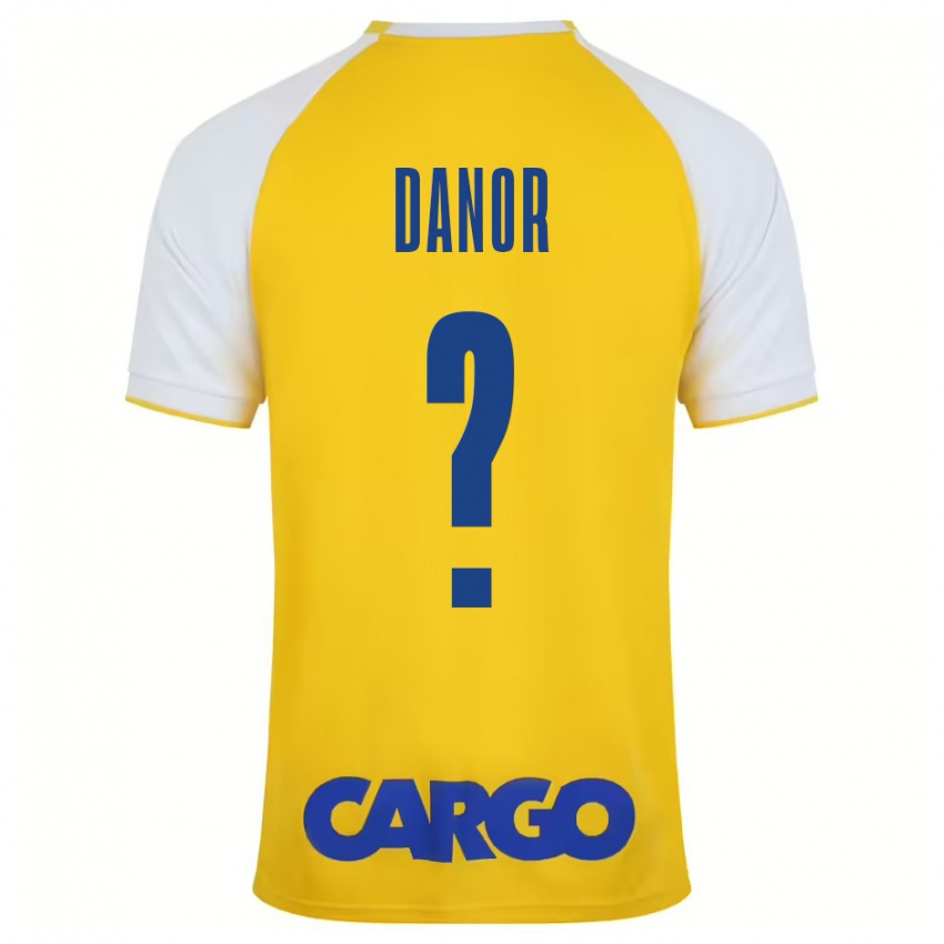 Criança Camisola Yaheli Danor #0 Branco Amarelo Principal 2024/25 Camisa Brasil