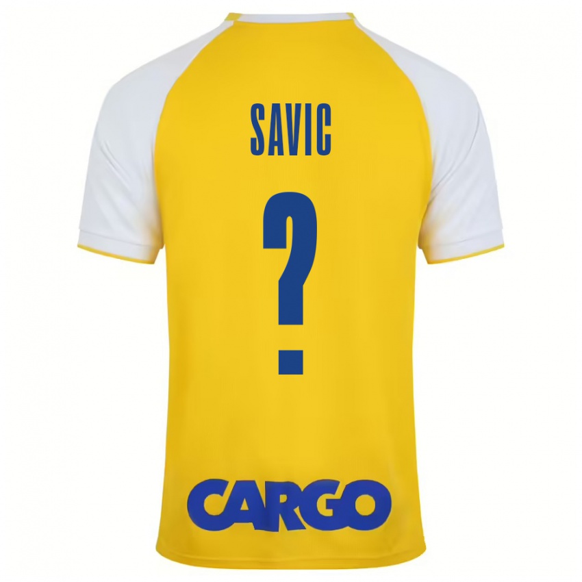 Criança Camisola Rom Savic #0 Branco Amarelo Principal 2024/25 Camisa Brasil