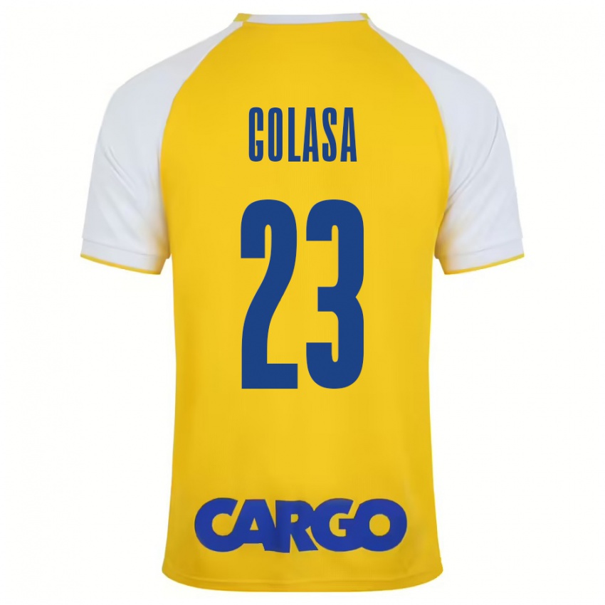 Criança Camisola Eyal Golasa #23 Branco Amarelo Principal 2024/25 Camisa Brasil