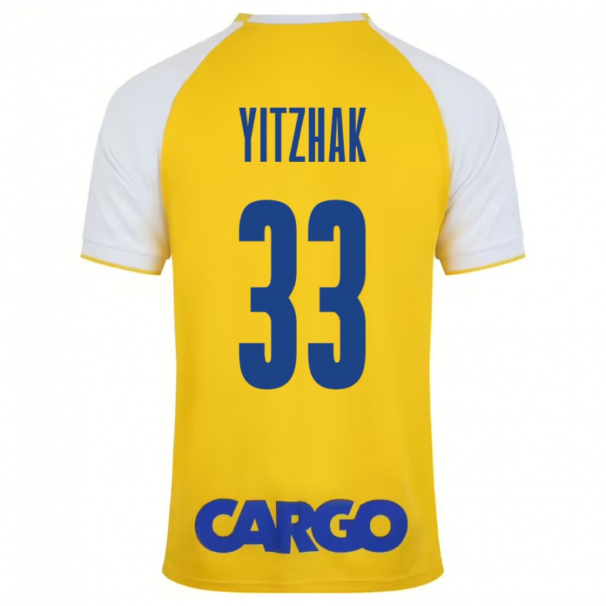 Criança Camisola Or Yitzhak #33 Branco Amarelo Principal 2024/25 Camisa Brasil