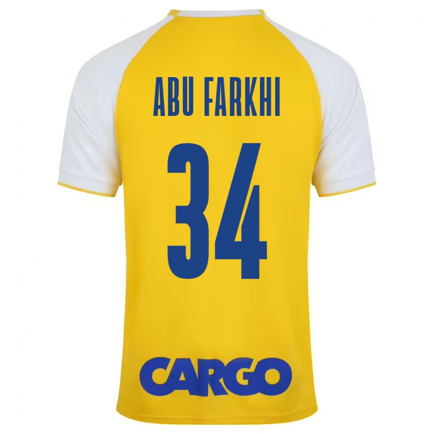 Criança Camisola Sayed Abu Farkhi #34 Branco Amarelo Principal 2024/25 Camisa Brasil