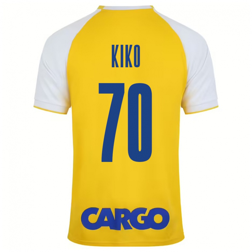 Criança Camisola Kiko Bondoso #70 Branco Amarelo Principal 2024/25 Camisa Brasil