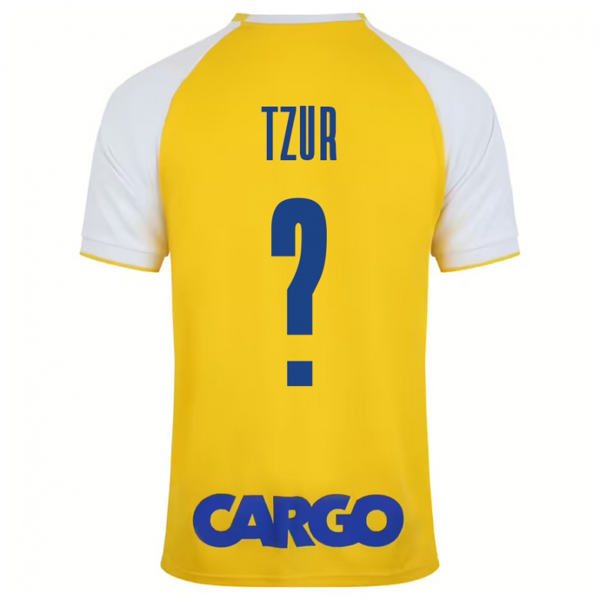 Criança Camisola Amit Tzur #0 Branco Amarelo Principal 2024/25 Camisa Brasil